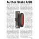 AUTHOR Světlo zad. A-Stake USB 40 lm